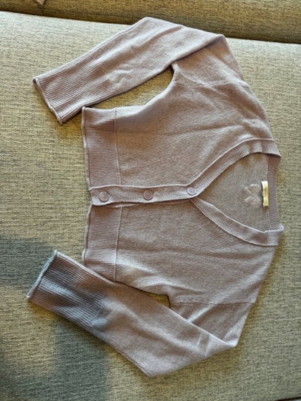 LoveShackFancy Lavender Cardigan Sweater